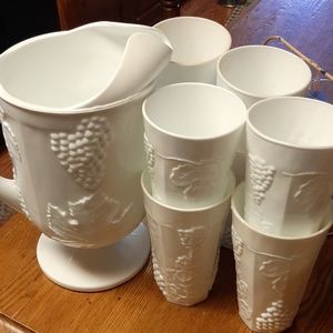 Vintage milk glass